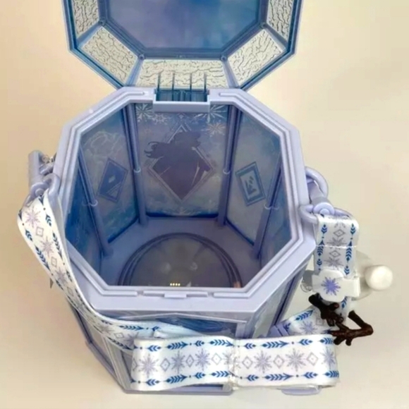 Tokyo Disney Resort Limited Frozen Popcorn Bucket Light Anna Elsa Olaf Japan NWT - Picture 6 of 11